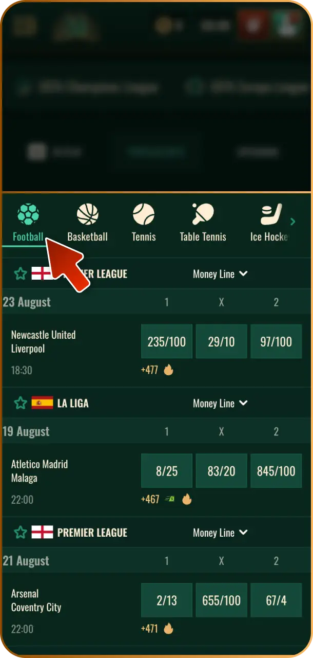 Select Your Market from options like match winner, total points, or handicaps on Spybet.