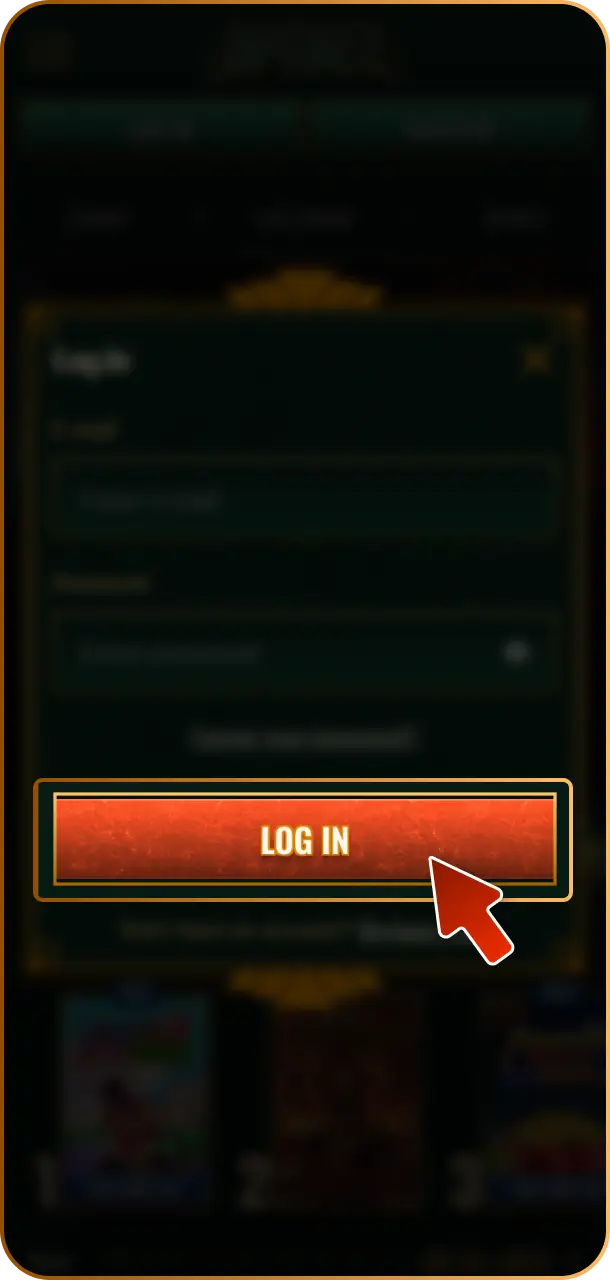 Confirm & Log In to access your Spybet account dashboard and start placing wagers.