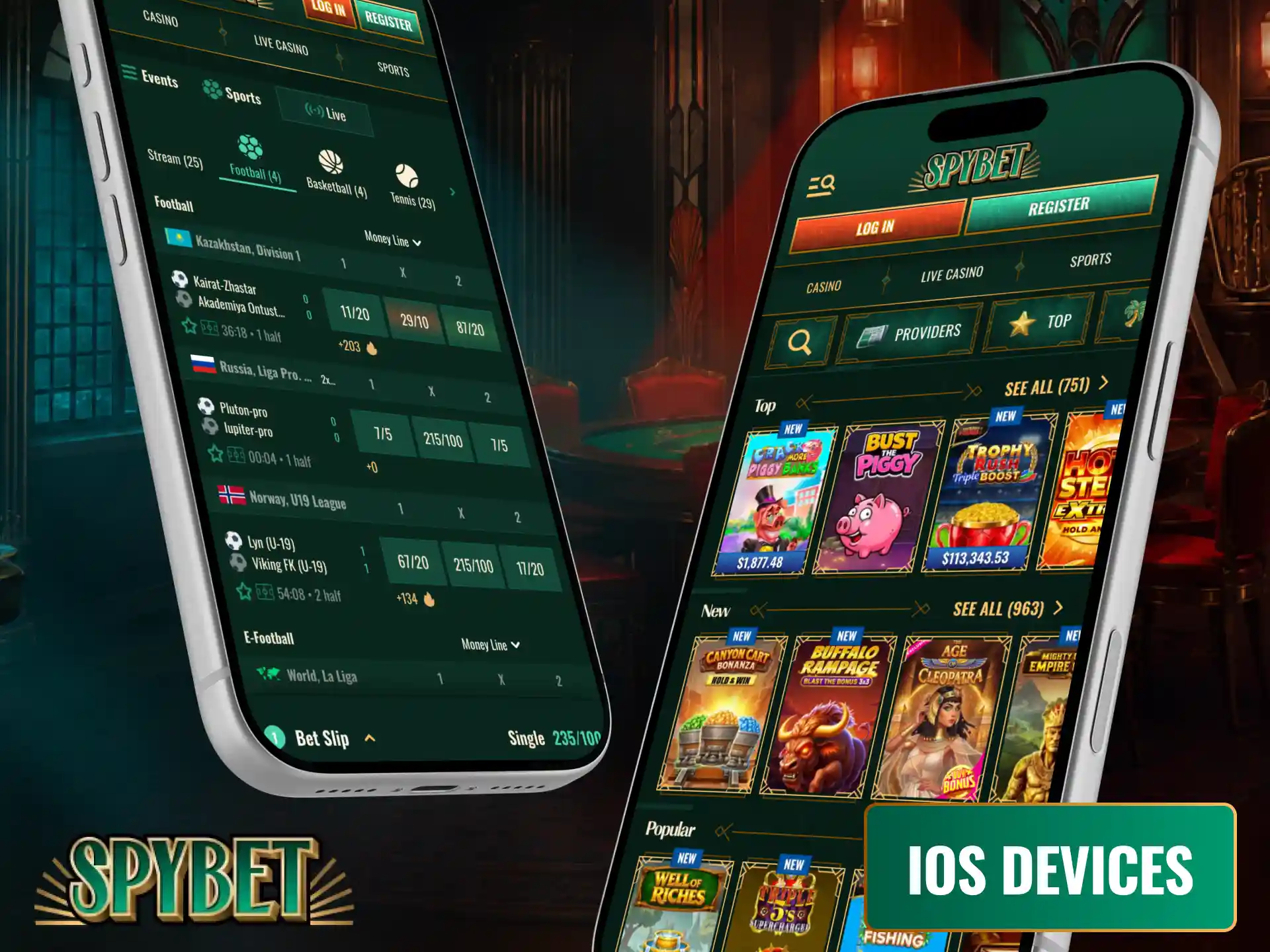 Explore supported iPhone models to install the official Spybet app.