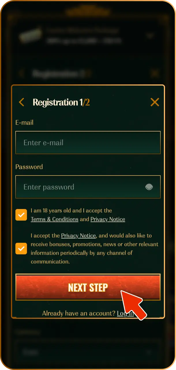 Sign in/register your account to unlock full access to Spybet Aviator.