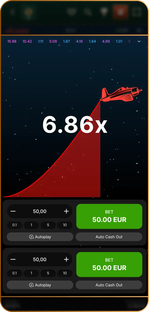 Watch & cash-out in time to secure high multiplier payouts in Spybet Aviator.