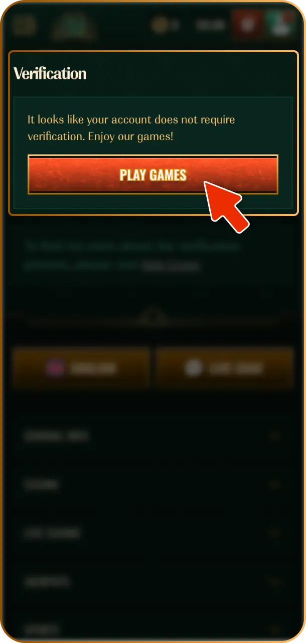 Verify your account to ensure safe cashouts while playing Spybet Aviator.