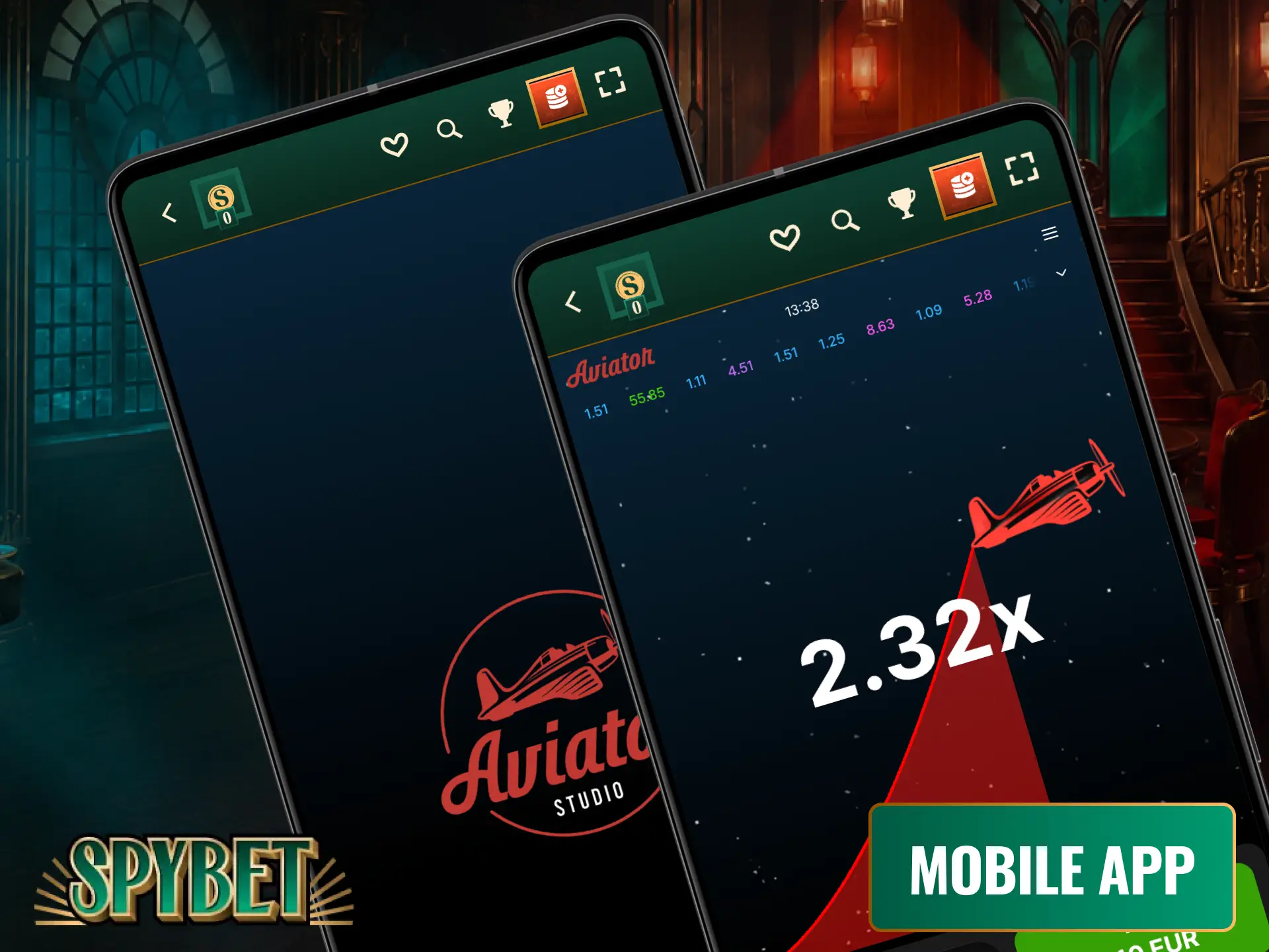 Download the mobile app to enjoy seamless playing Aviator on the Spybet mobile app in Ireland.