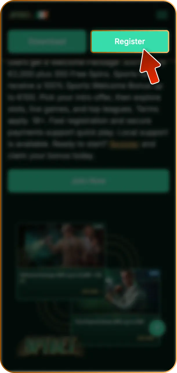 Visit Spybet, tap Register, and complete your account details to start your gaming journey in Ireland.