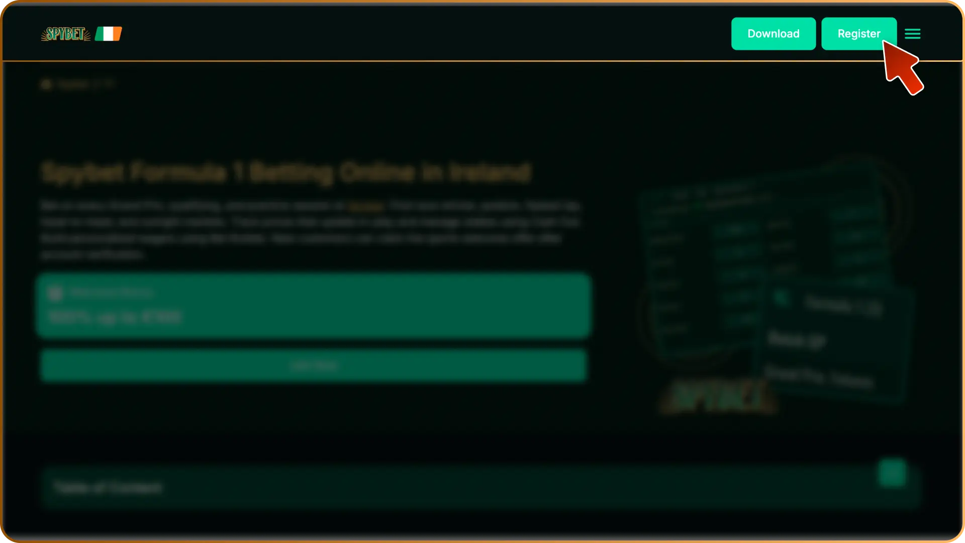Sign Up or Log In to your personal account on Spybet in Ireland.