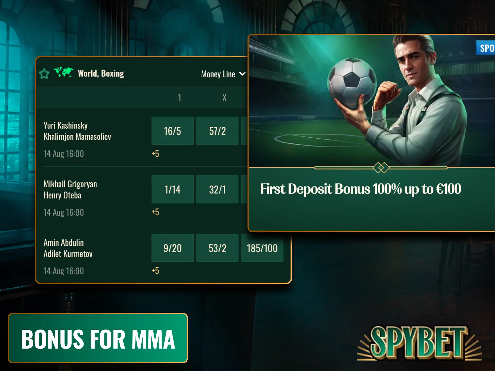 Claim an exclusive bonus for MMA betting at Spybet to maximize your wagers on top fight nights in Ireland.