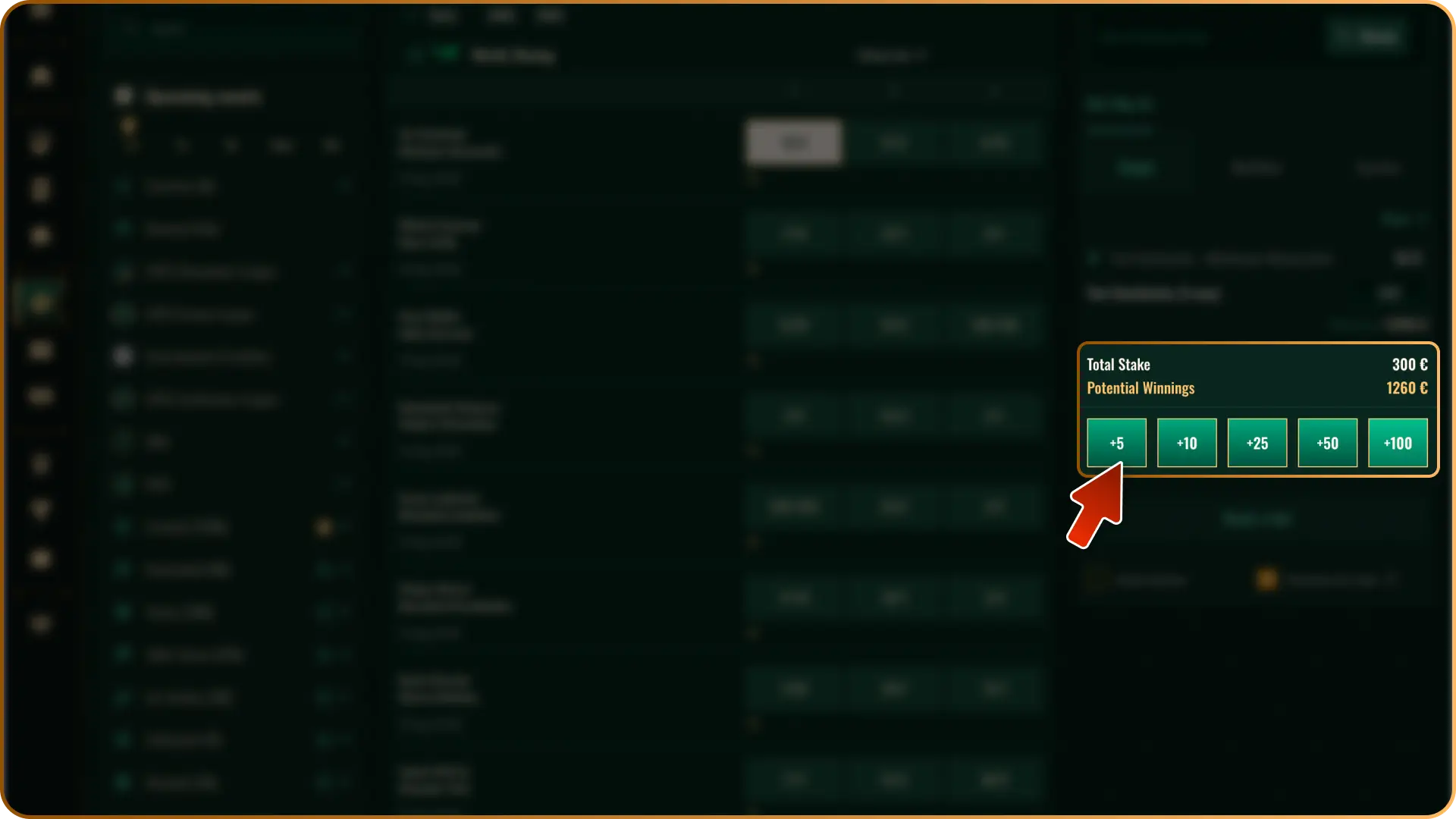 Enter Your Stake in the betslip to calculate your potential payouts at Spybet.