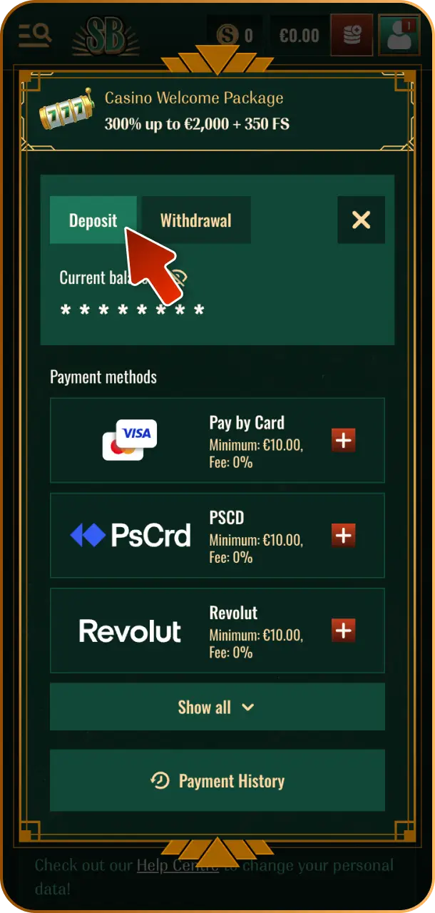 Manage your budget responsibly by establishing daily, weekly, or monthly deposit limits on Spybet.