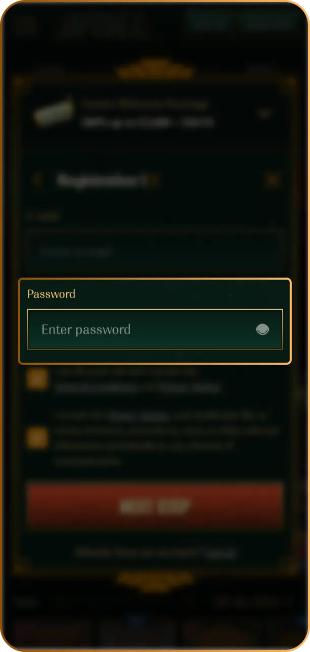 Set Password to ensure strong and reliable security for your Spybet account.