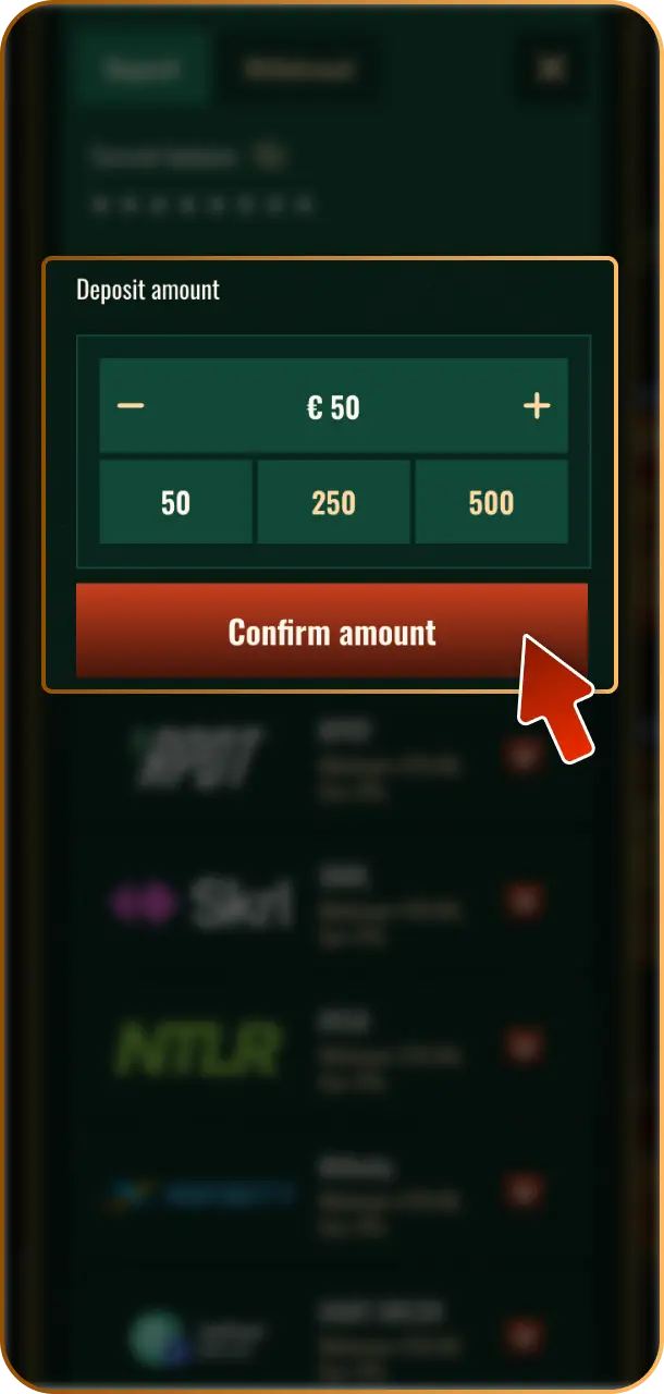 Deposit qualifying funds using any of the secure payment options on Spybet.