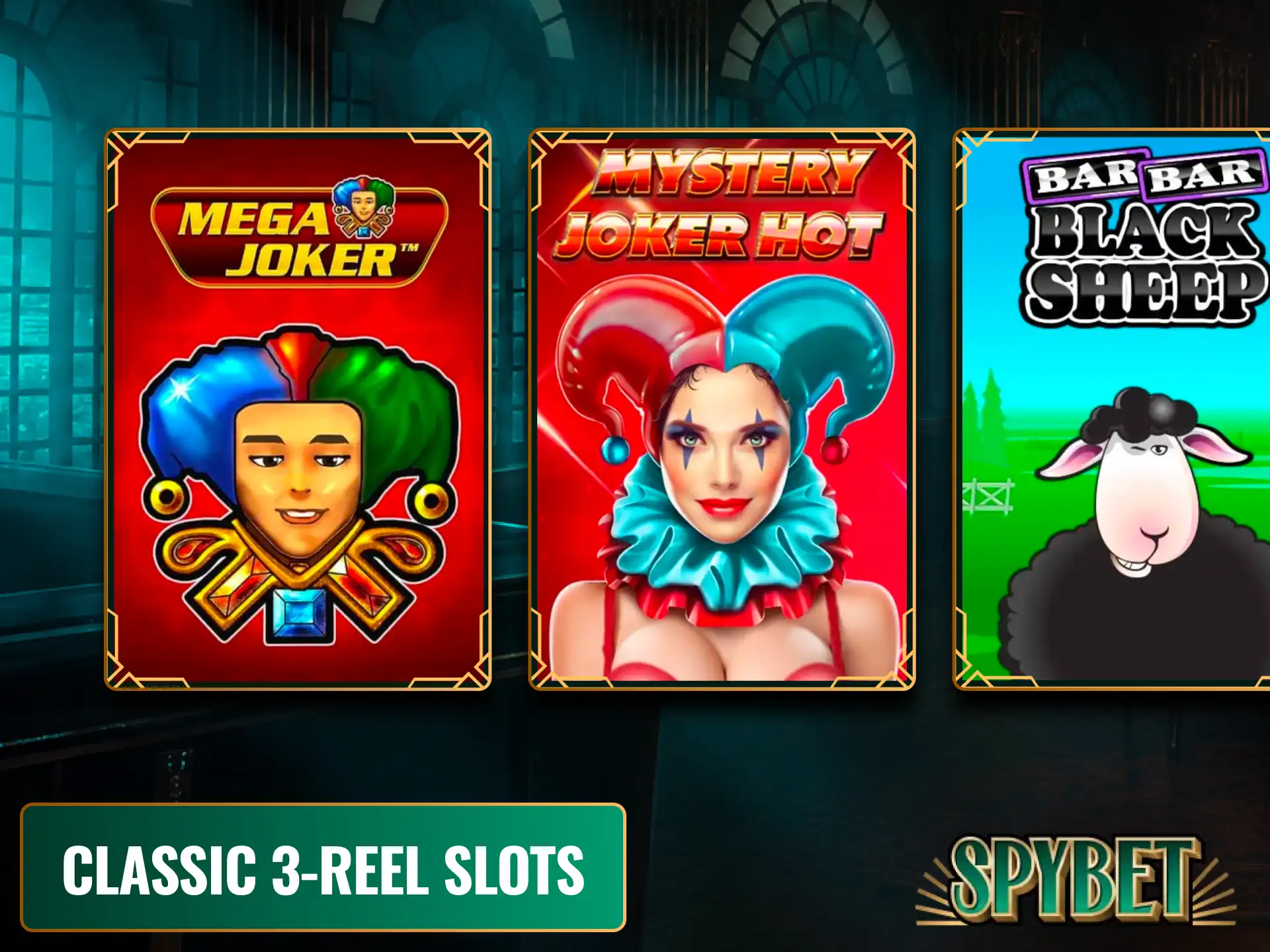 Experience simple, traditional gameplay with nostalgic Classic 3-Reel Slots at Spybet.