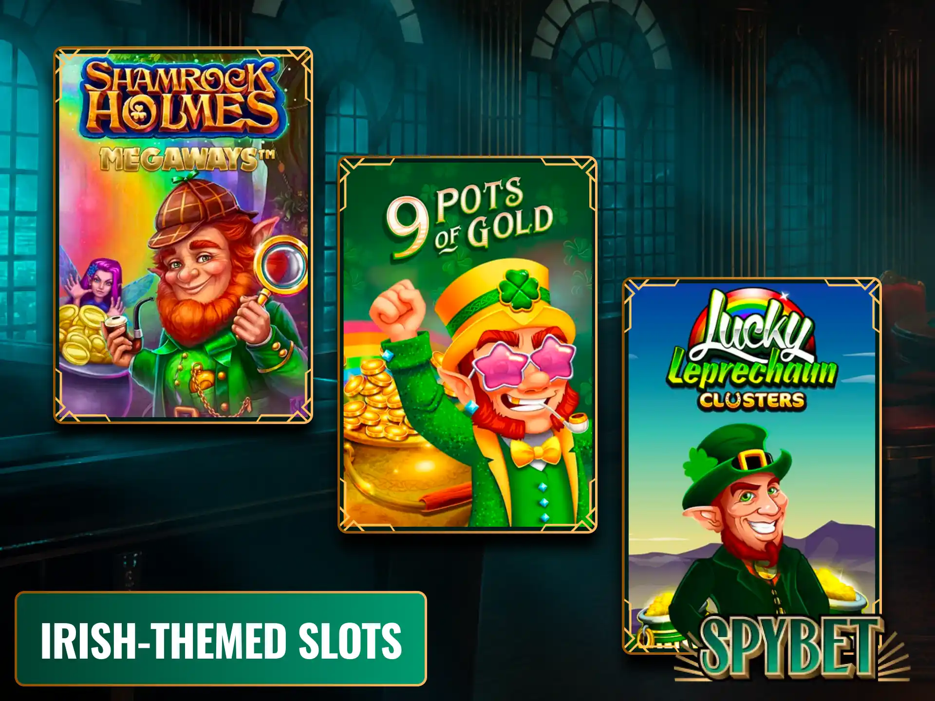 Celebrate local culture and lucky luck with fun Irish-Themed Slots at Spybet.