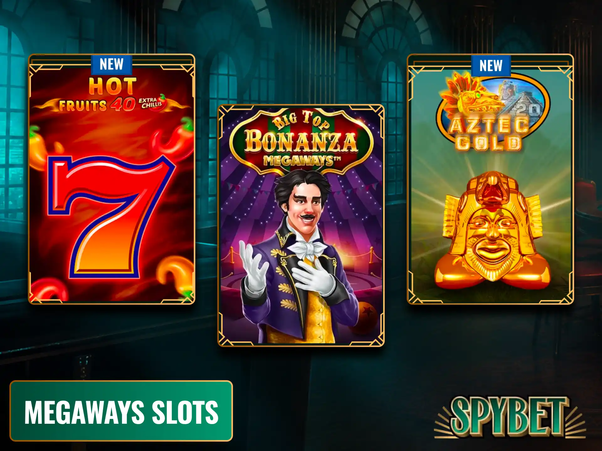 Spin with thousands of ways to win on action-packed Megaways Slots at Spybet.