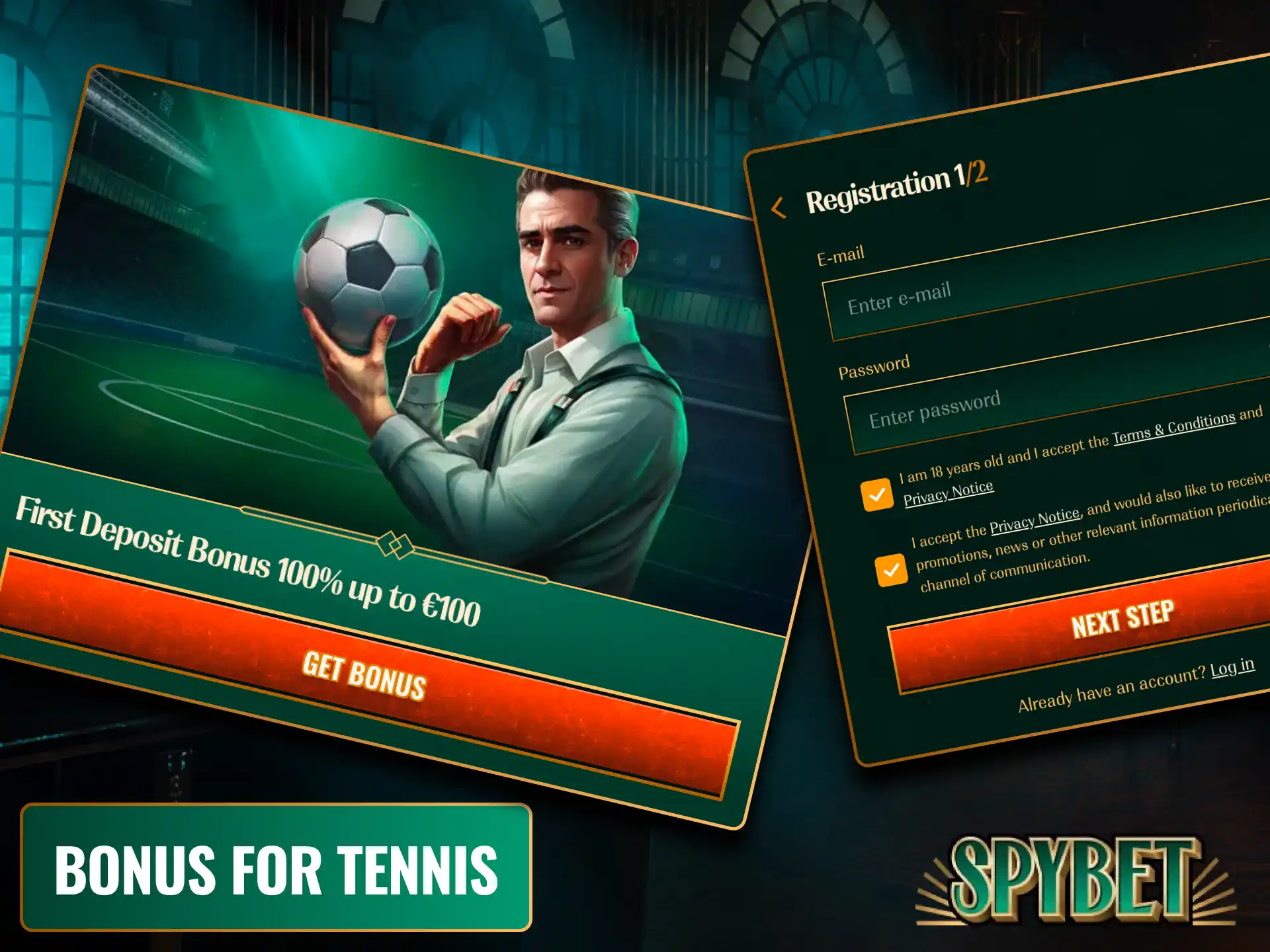 Claim an exclusive bonus for tennis betting at Spybet to boost your balance for upcoming tournaments and Grand Slams.